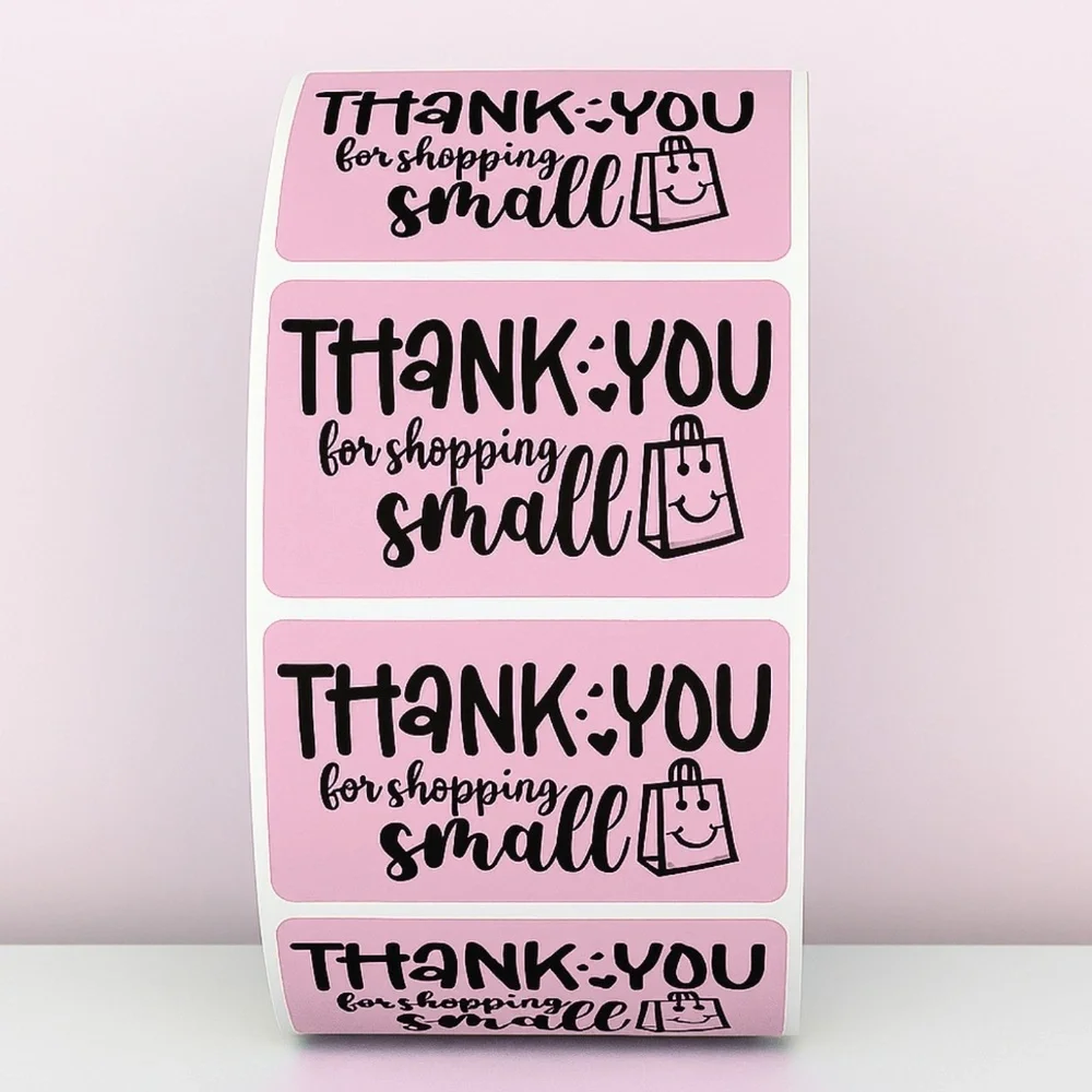 Thank You for Shopping Small Stickers Packaging Labels for Small Business Order - Picture 6 of 11